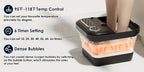 Baño de pies plegable automático con calefacción, con calentador y controlador de temperatura, con seis rodillos de masaje, kit de pedicura para pies, función de burbujas, la mejor opción de regalo para familiares y amigos en las fiestas