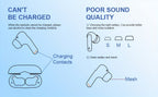 Auriculares Bluetooth | Audífonos Inalámbricos 5.3 con Bajo Profundo Estéreo, 36H de Reproducción & Caja de Carga LED, Micrófonos Reductores de