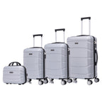 Conjunto de Maletas de Viaje Elegantes: Carcasa Ligera de Abs, Cerradura Numérica, 4 Ruedas Giratorias 360, Asa Telescpica de Aluminio Alloy Juego de Maletas Set Trolley Maleta Cabina ( 8002 NEW)