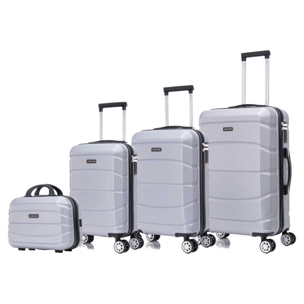 Conjunto de Maletas de Viaje Elegantes: Carcasa Ligera de Abs, Cerradura Numérica, 4 Ruedas Giratorias 360, Asa Telescpica de Aluminio Alloy Juego de Maletas Set Trolley Maleta Cabina ( 8002 NEW)