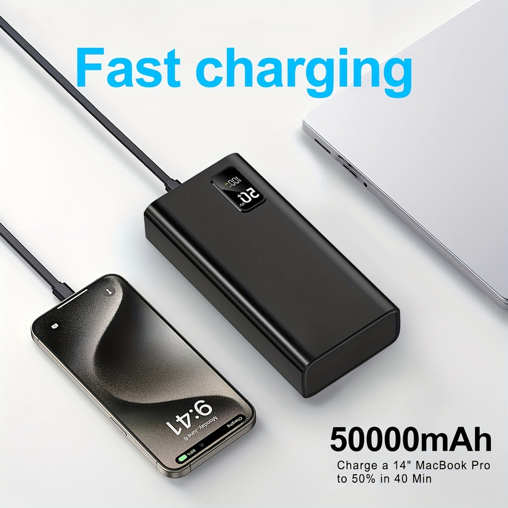 Power bank para carga durante viajes y uso diario | 50000Mah y 5W