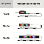 Tira de luz LED rgb flexible multiusos panel matriz programable USB con control aplicación