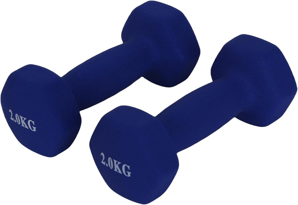 Mancuernas Fijas de Neopreno para Ejercicios en Gimnasio | Material: Hierro con Revestimiento de Vinilo | Pesas para Mujeres y Hombres