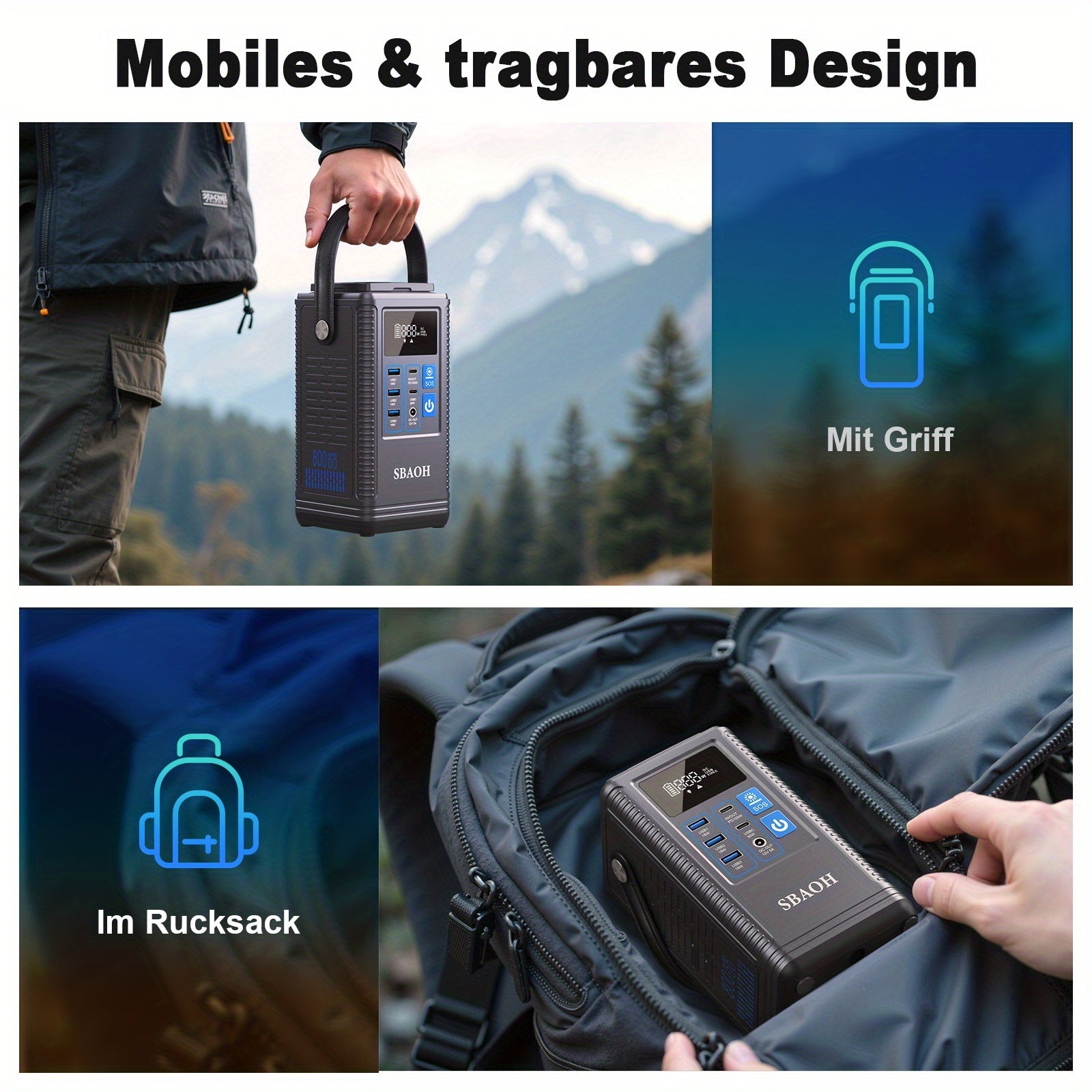 Power bank para carga durante viajes y uso diario | 80000Mah y Ajustable