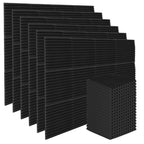 24/48/72 piezas Paneles Acústicos, 30x30x2.5 cm, Espuma 3D para Aislamiento Acústico, Paneles de Espuma Autoadhesivos para Absorción de Sonido, Reducción de Eco en Hogar, Oficina, Estudio de Podcast, Espuma para Aislamiento Acústico