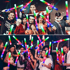 45 piezas de barras luminosas de espuma, 5 piezas adicionales de regalo alternativas, barras luminosas a granel con 3 modos de parpadeo - Barras luminosas de espuma de colores para fiestas, barras luminosas de espuma coloridas, adecuadas para fiestas, cel