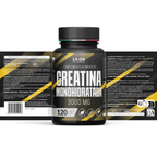 [2PZ PROMO] Creatina Monohidrato Pura 3000mg – 120 Comprimidos | Suplemento para Aumento de Fuerza, Rendimiento y Masa Muscular | Fabricado en Italia