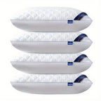 2/4 almohadas para dormir, 2/4 piezas de 48X74Cm, diseño moderno, lujo para todas las estaciones, calidad de hotel de 5 estrellas, edredón acolchado para un sueño profundo, soporte para el cuello, alta densidad, no se hunde, apto para todas las estaciones