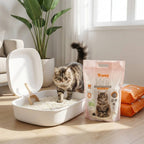 Arena para gatos de tofu, 6L, baja en polvo, sin polvo, fácil de aglomerar, desodorización de larga duración, súper absorbente, se puede tirar directamente al inodoro (original, sabor a manzana, lavanda, limón)