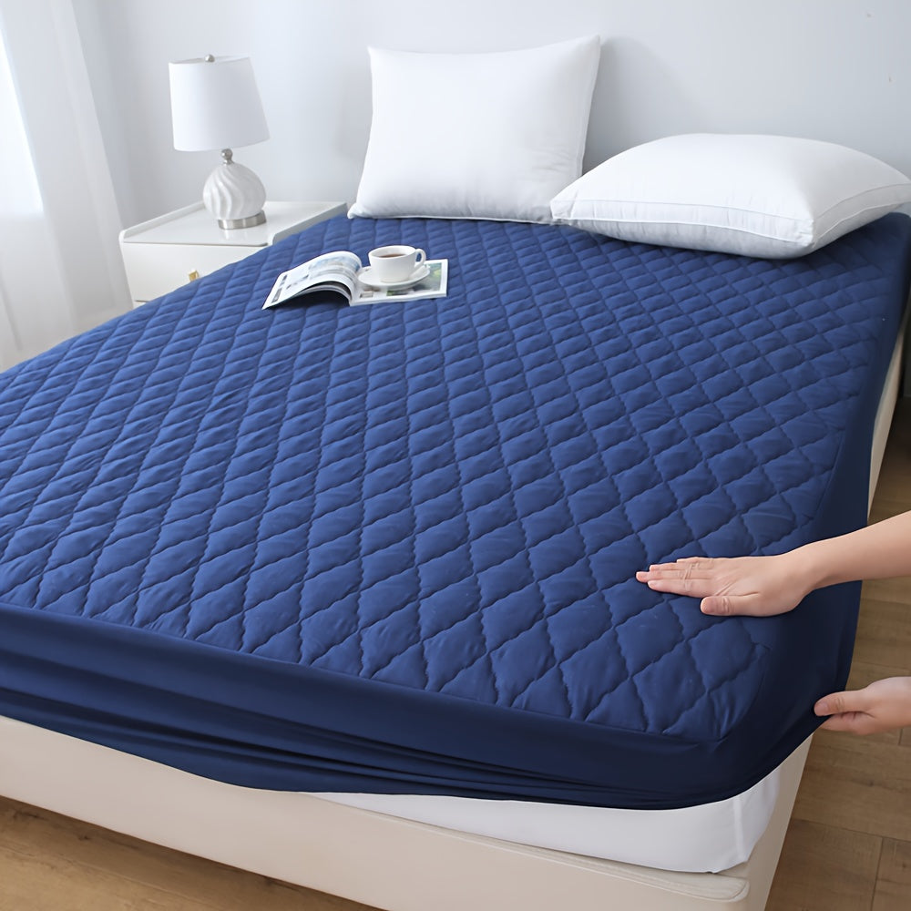 1pc Protector de Colchón Acolchado y Engrosado Impermeable - Funda de Colchón Ultra Suave y Cómoda, Adecuada para Dormitorios, Residencias, Decoración de Habitaciones, Habitaciones de Invitados y Hoteles (Excluyendo Fundas de Almohada)