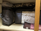 Juego de 6 bolsas de almacenamiento de 60L-90L-120L, bolsas grandes para guardar ropa con cremalleras, asas duraderas y tela gruesa para ropa, ropa de cama, mantas, edredones (gris), almacenamiento debajo de la cama