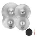 VEVOR Paquete de platillos de bajo volumen, 4 piezas de 14, 16, 18 y 20 pulgadas para batería