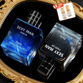 Set de 2 Fragancias Refrescantes para Hombre, Aroma Amaderado Duradero, Ideal para Salidas Románticas y Uso Diario
