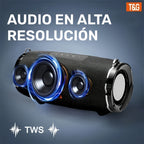 Altavoz Bluetooth | Altavoz sin varillas portátil de alta potencia TG187, audio de alta resolución con doble altavoz, sonido envolvente
