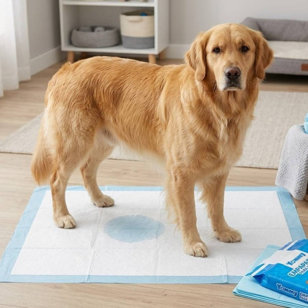80 unidades de Empapadores para Mascotas | Empapadores para Entrenamiento de Perros y Cachorros | Absorción Rápida | Diseño Antifugas | Adecuados para Entrenamiento en Interiores o Uso en Exteriores | Tamaños: 40×50CM, 60×60CM, 60×90CM | Adecuados para Ma