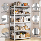 Set de 1/2pzas Estanterías Metálicas de 180x90x40cm. Sistema Sin Tornillos, 5 Baldas Ajustables (175KG/Nivel). Ideal para Sótano/Almacén.