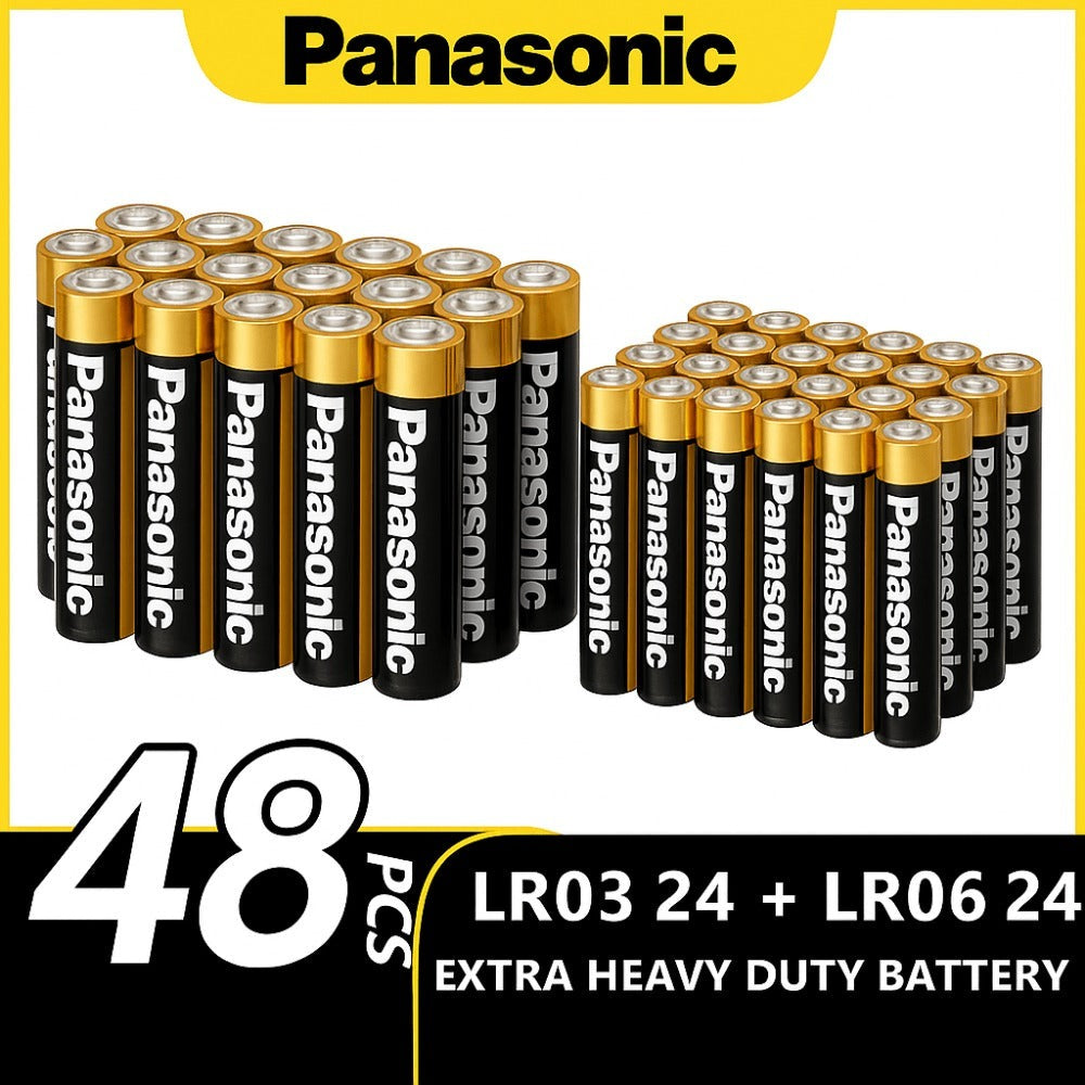 Lote 48 pilas , 24 AA Y 24 AAA energía infinita para tus juguetes , no te quedes sin pilas en el mejor momento , energia sin fin.