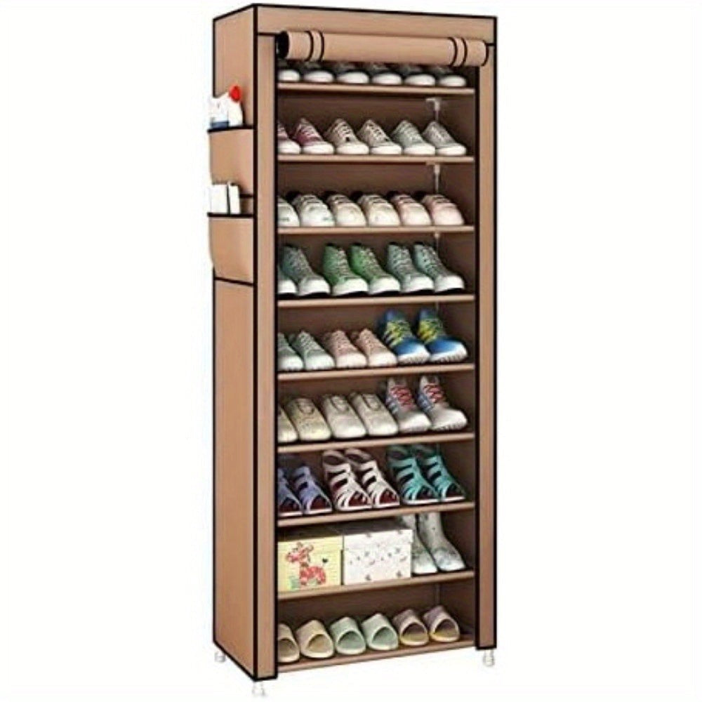 Estantería para Zapatos de 9 Niveles, Armario para Zapatos, Almacenamiento de Zapatos, Capacidad para Aproximadamente 27 Pares de Zapatos, Estante Sencillo (58 x 28 x 160 cm)
