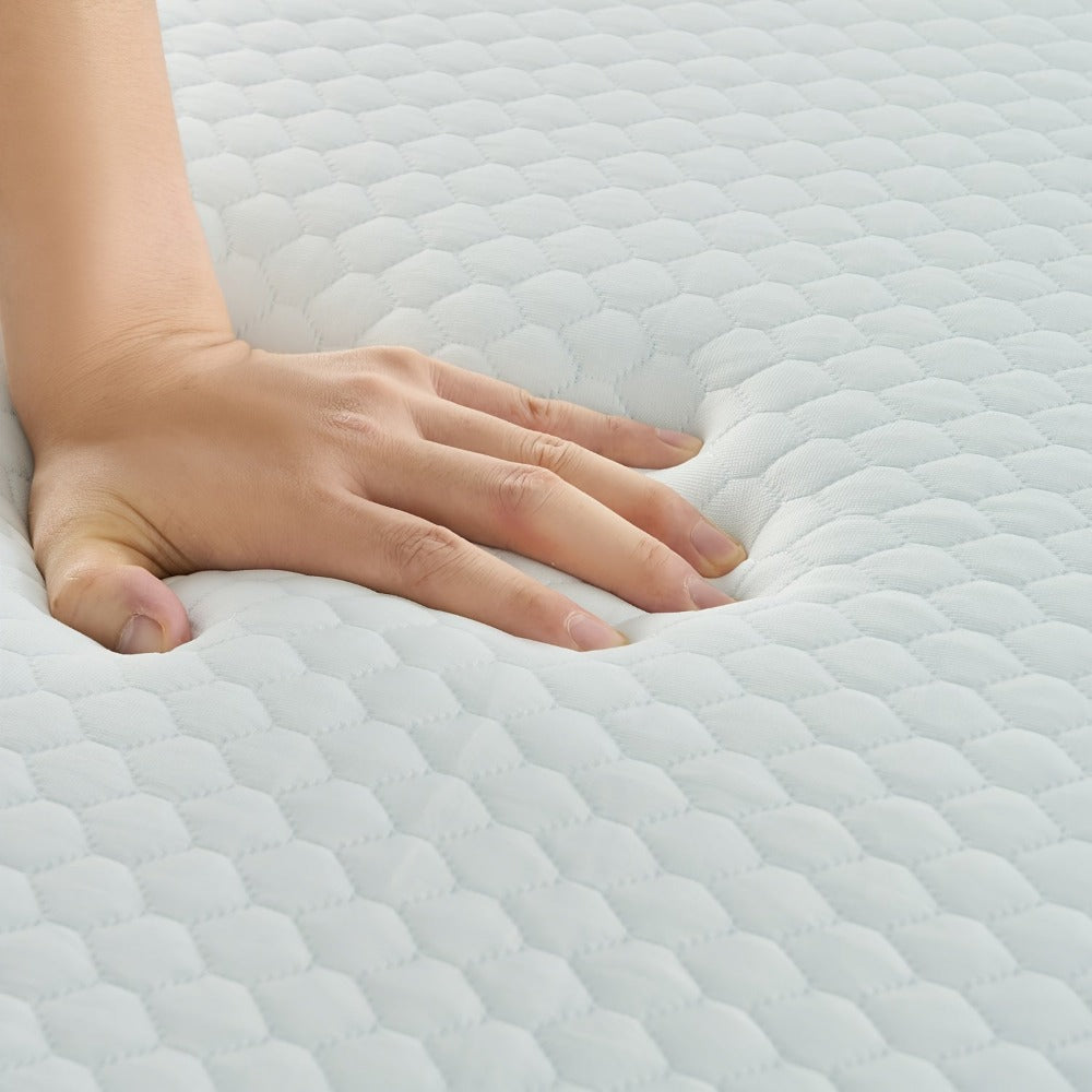 Protector de colchón blanco transpirable con funda, protector de colchón de 6 cm, diseño desmontable, fácil de limpiar y guardar, adecuado para hoteles y dormitorios, disponible en varios tamaños