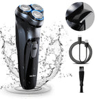 Afeitadora Eléctrica para Hombre, Afeitadora Eléctrica SEJOY para Hombre Rostro, Afeitadora Recargable Húmeda Seca con Recortadora Emergente, Carga Rápida de 1 Hora, Cabezal Flotante 3D, Indicador de Energía LCD product image