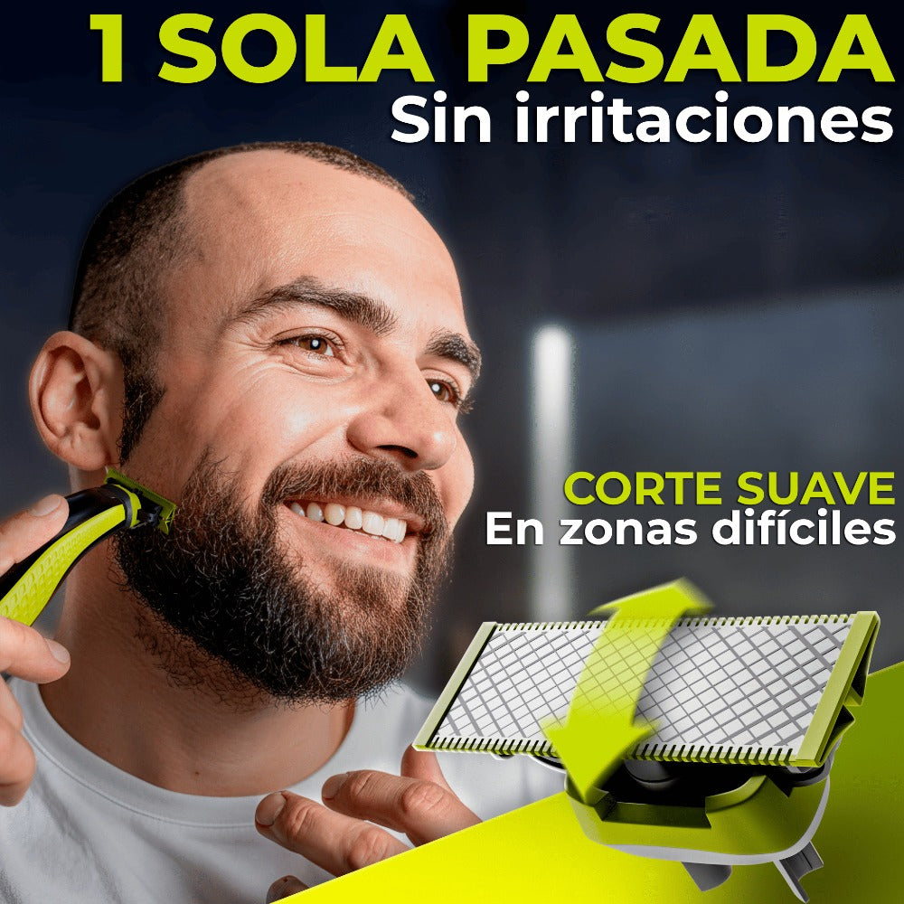 Recambios Cuchillas Compatibles One Blade – Cabezal de Afeitado Repuesto para Maquinilla Hombre – Modelos QP2520 QP2530 QP2630 QP6510 QP6520 – PACK 2