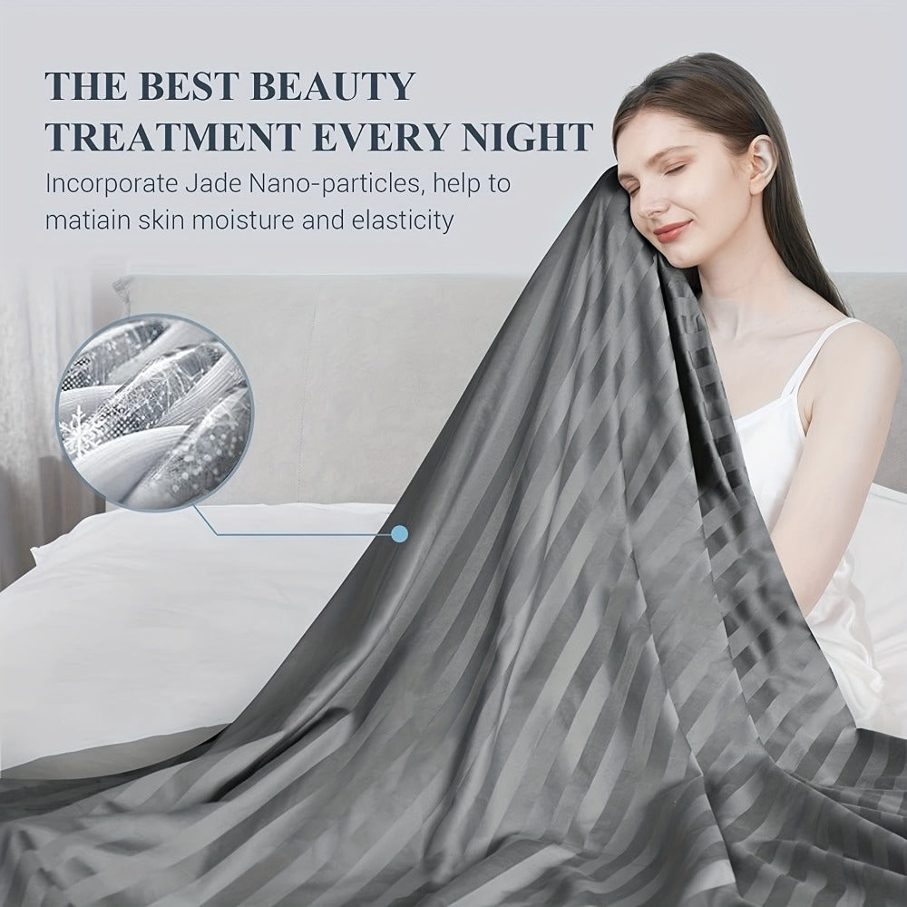 1 manta de enfriamiento, absorbe el calor para mantener el cuerpo fresco para sudores nocturnos, fibra de enfriamiento japonés Arc-Chill 3.0 de doble cara Q-Max> 0,5, mantas de verano ligeras para dormir, regalo para personas que duermen calientes