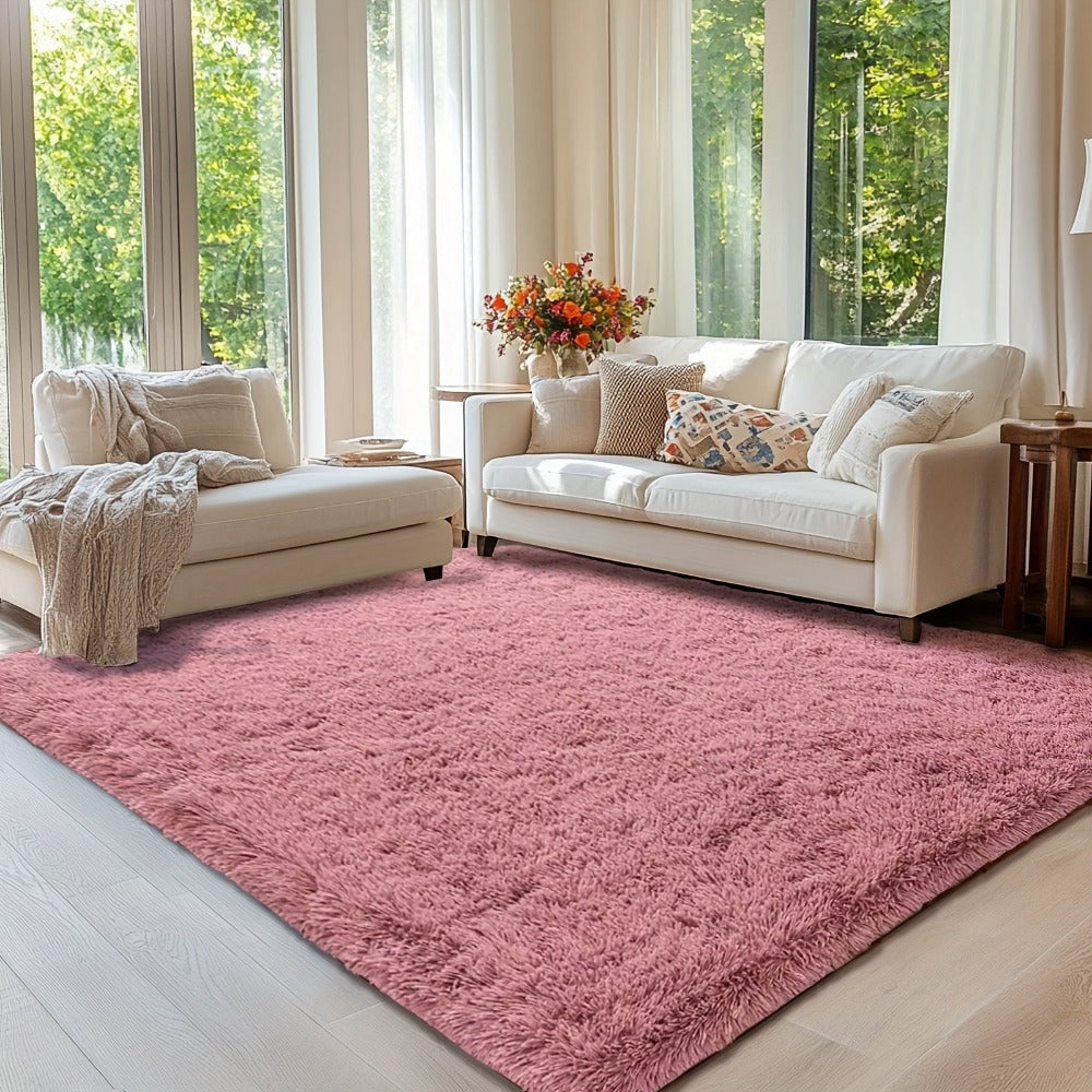 Alfombra para Sala, Alfombra Peluda para Dormitorio, Decoración del Hogar Alfombra Grande, Alfombra Súper Esponjosa y Aterciopelada para Dormitorio, Alfombra Aterciopelada para Decorar Sala de Juegos, Estudio, Alfombra Interior Súper Suave 