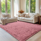 Alfombra para Sala, Alfombra Peluda para Dormitorio, Decoración del Hogar Alfombra Grande, Alfombra Súper Esponjosa y Aterciopelada para Dormitorio, Alfombra Aterciopelada para Decorar Sala de Juegos, Estudio, Alfombra Interior Súper Suave 
