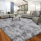 Alfombra para Sala, Alfombra Peluda para Dormitorio, Decoración del Hogar Alfombra Grande, Alfombra Súper Esponjosa y Aterciopelada para Dormitorio, Alfombra Aterciopelada para Decorar Sala de Juegos, Estudio, Alfombra Interior Súper Suave 