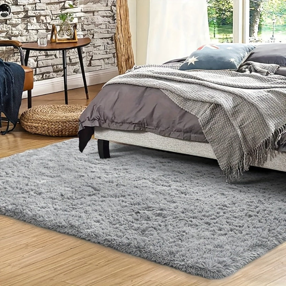 Alfombra para Sala, Alfombra Peluda para Dormitorio, Decoración del Hogar Alfombra Grande, Alfombra Súper Esponjosa y Aterciopelada para Dormitorio, Alfombra Aterciopelada para Decorar Sala de Juegos, Estudio, Alfombra Interior Súper Suave 