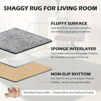 Alfombra para Sala, Alfombra Peluda para Dormitorio, Decoración del Hogar Alfombra Grande, Alfombra Súper Esponjosa y Aterciopelada para Dormitorio, Alfombra Aterciopelada para Decorar Sala de Juegos, Estudio, Alfombra Interior Súper Suave 