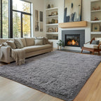 Alfombra para Sala, Alfombra Peluda para Dormitorio, Decoración del Hogar Alfombra Grande, Alfombra Súper Esponjosa y Aterciopelada para Dormitorio, Alfombra Aterciopelada para Decorar Sala de Juegos, Estudio, Alfombra Interior Súper Suave