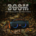 Altavoz Bluetooth graves potentes, Inalámbrico, exterior 100W 5.3 con sonido estéreo