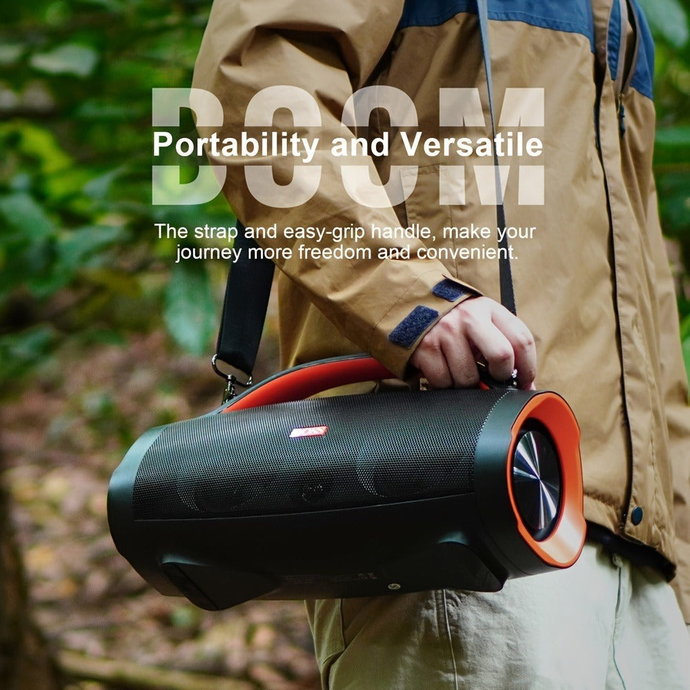 Altavoz Bluetooth graves potentes, Inalámbrico, exterior 100W 5.3 con sonido estéreo