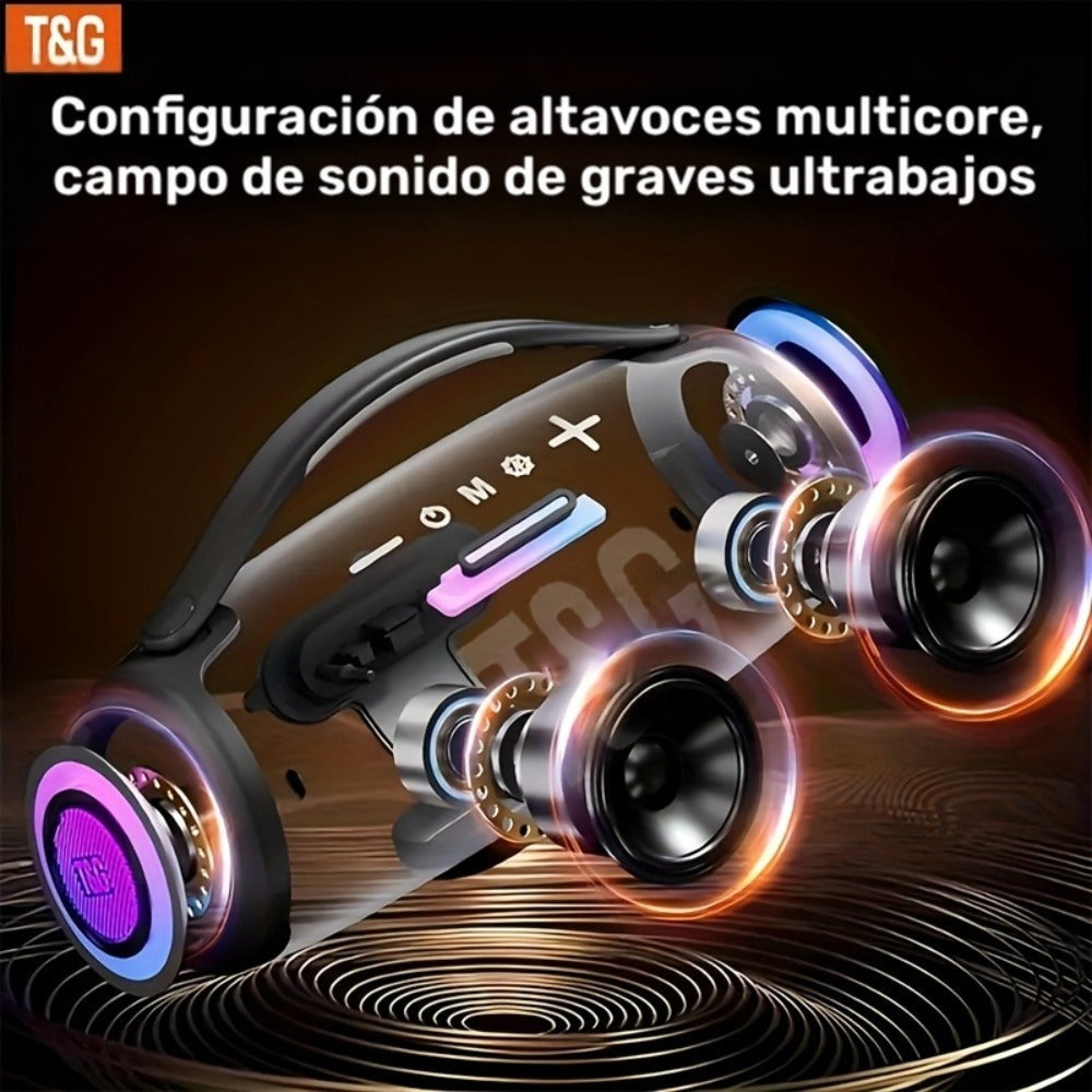 Tablet Altavoz Inalámbrico TG 30W, Altavoz Portátil con Sonido Envolvente Subwoofer