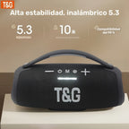 Tablet Altavoz Inalámbrico TG 30W, Altavoz Portátil con Sonido Envolvente Subwoofer
