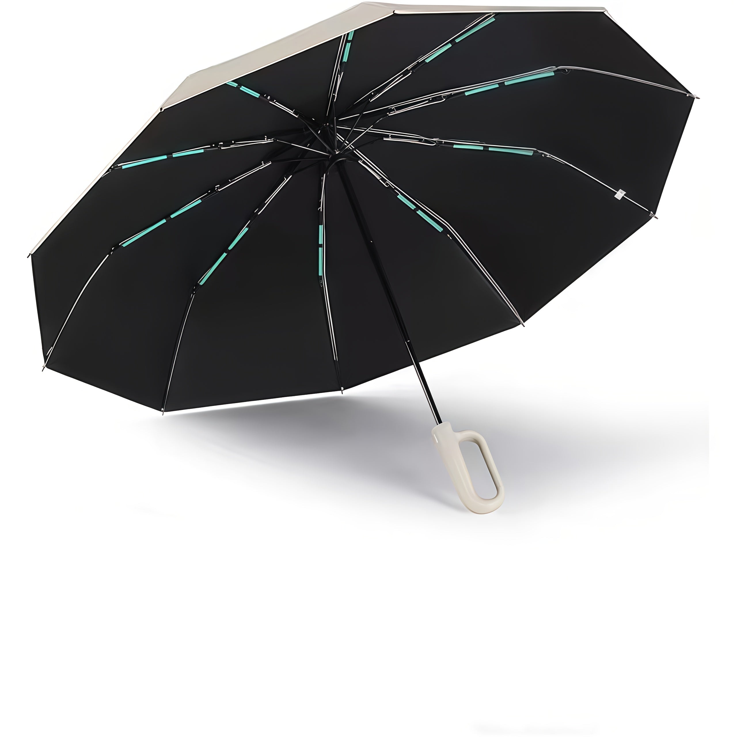 1 y 2 Especificaciones Opcionales, Paraguas Plegable con Hebilla Totalmente Automática, y Protección Solar, Adecuado Tanto para Hombres Como para Mujeres, Paraguas de Viaje, Con un Diámetro de 106cm/41.2 pulgadas Cuando Está Abierto, Robusto y Duradero, P