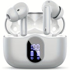 Auriculares Bluetooth | Audífonos Inalámbricos, Auriculares Inalámbricos 5.3 con Sonido Estéreo de Graves, Micrófono con Cancelación de Ruido y