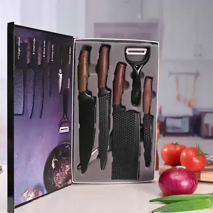 Juego de cuchillos para preparación diaria de alimentos | 7 piezas