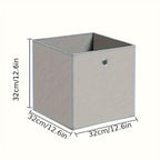Juego de 10 Cajas de Almacenamiento Plegables de Tela con Agujero para Dedo 32 x 32 x 32 cm para Estantes Kallax o Divisor de Habitación