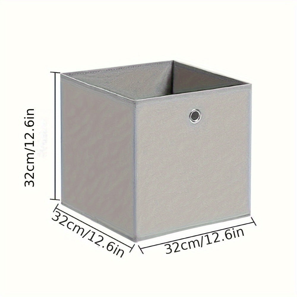Juego de 10 Cajas de Almacenamiento Plegables de Tela con Agujero para Dedo 32 x 32 x 32 cm para Estantes Kallax o Divisor de Habitación