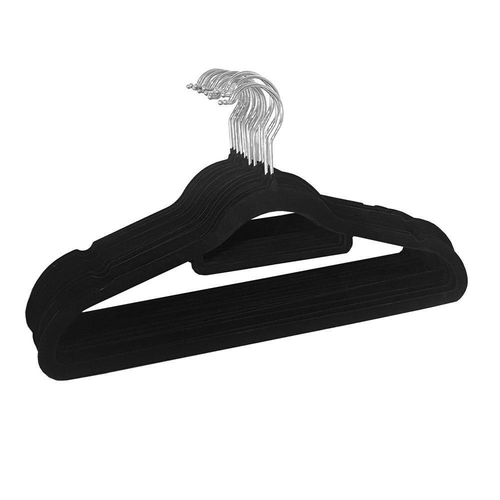 Perchas de Terciopelo Antideslizantes Ultra Finas con Gancho Giratorio 360 Grados para Ropa Nyana Home – Pack de 20, 30, 50, 100 o 150 Unidades – Perchas Delgadas de Alta Resistencia con Diseño Antideslizante para Camisas, Pantalones, Blusas y Vestidos –