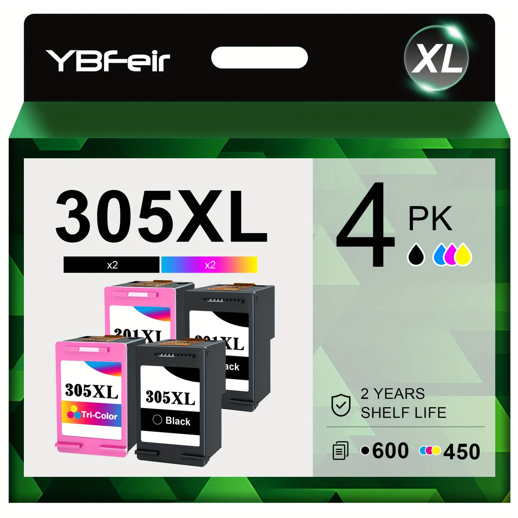 Cartucho de tinta | Cartuchos de tinta 305XL 305 XL Compatibles con HP, para HP Deskjet 2700 2710 2720 Deskjet Plus 4110 4120 Envy 6010 6020 6032