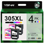 Cartucho de tinta | Cartuchos de tinta 305XL 305 XL Compatibles con HP, para HP Deskjet 2700 2710 2720 Deskjet Plus 4110 4120 Envy 6010 6020 6032