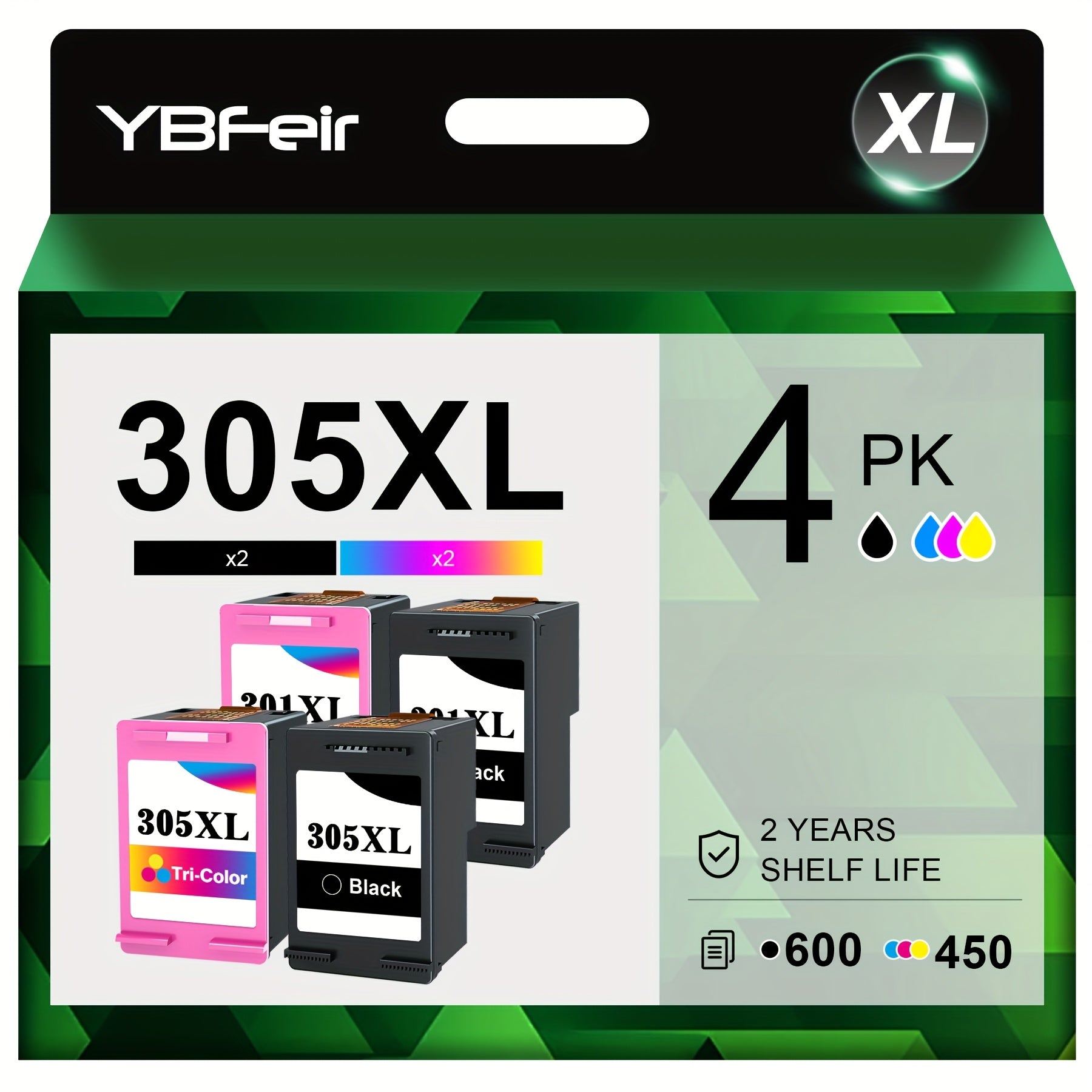 Cartucho de tinta | Cartuchos de tinta 305XL 305 XL Compatibles con HP, para HP Deskjet 2700 2710 2720 Deskjet Plus 4110 4120 Envy 6010 6020 6032