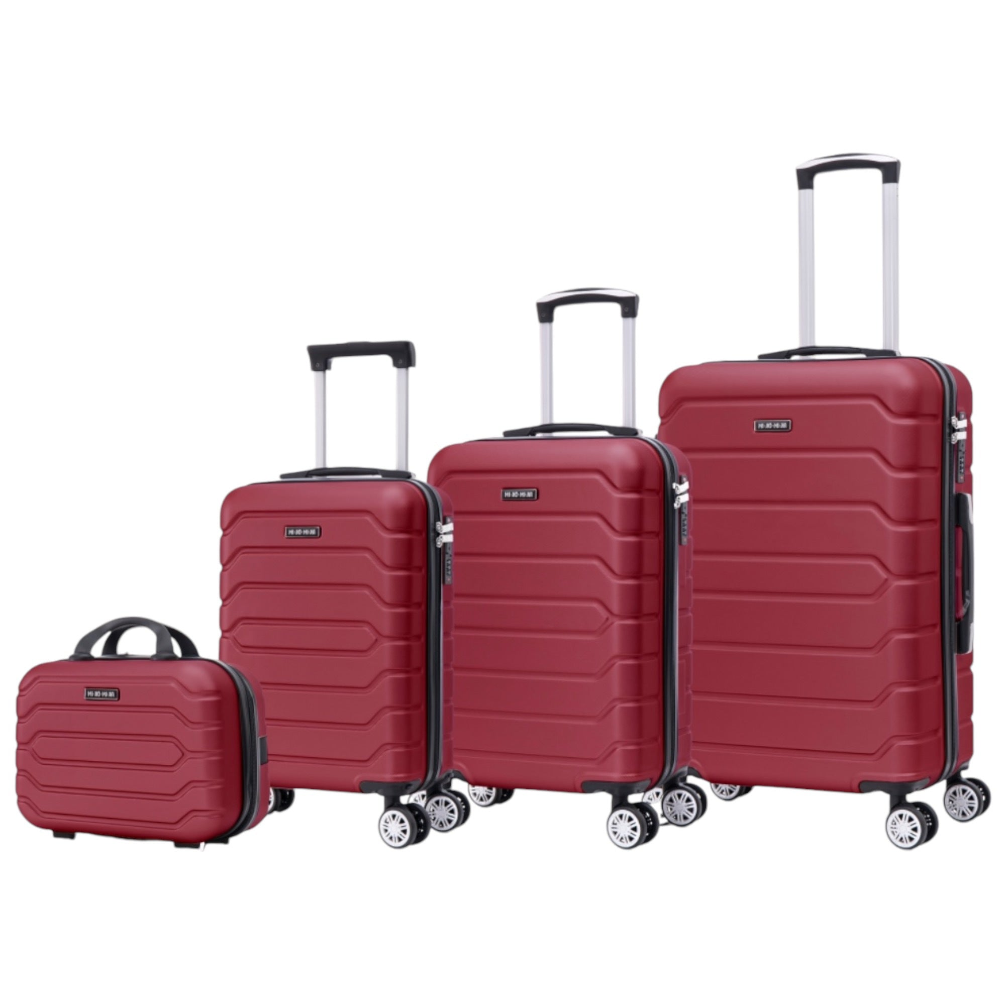 Conjunto de Maletas de Viaje Elegantes: Carcasa Ligera de Abs, Cerradura Numérica, 4 Ruedas Giratorias 360, Asa Telescpica de Aluminio Alloy Juego de Maletas Set Trolley Maleta Cabina ( 8002 NEW)