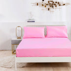 Sábana bajera ajustable para camas de 90/135 /150 x 200cm – Suave, cómoda y transpirable. 50% Microfibra de Poliéster y 50% Algodón ultrasuave. Ideal para colchones de entre 15 y 25 cm de altura