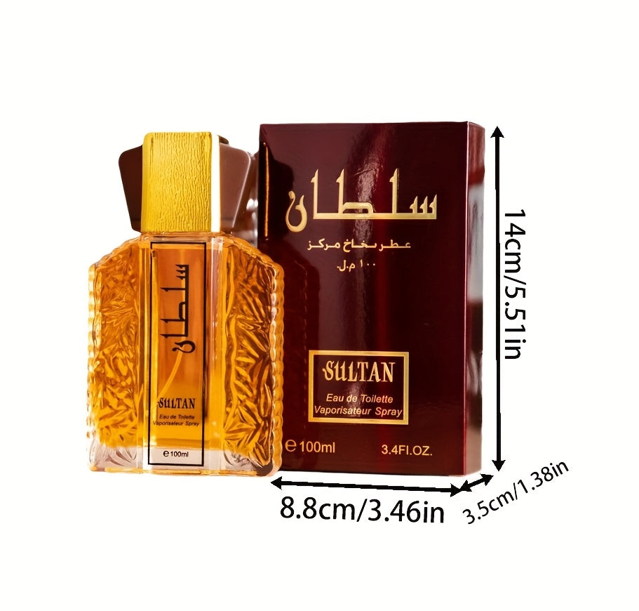 Sudan Agua de Colonia de Lujo para Hombre, Fragancia de Oriente Medio, Almizcle Floral Fresco y de Larga Duración, Regalo Ideal para Hombres, Adecuado para Citas y Regalos Diarios (100ml+3ml)