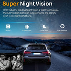 Cámara Dual 1080P, Dash Cam para Coche, Delantera e Interior, Cámara para Coche con Visión Nocturna IR, Grabación en Bucle, Cámara DVR para Coche de Gran Angular con Pantalla IPS de 8.03 cm, Cámara de Video Dual para Tablero de Coche. Tarjeta SD de 32GB O