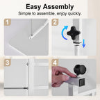 Mesa de Oficina Estación de Trabajo para Computadora: Escritorio Elevable de Altura Ajustable 67.06cm - 88.14cm, Escritorio Ergonómico Móvil para Computadora con Rueda Universal, Estable y Cómodo, Robusto y Duradero, Fácil de Instalar